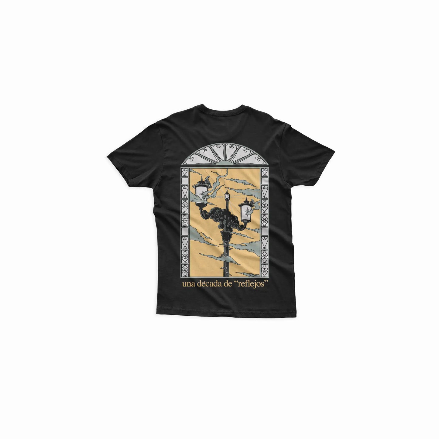 PLAYERA 10 AÑOS DE REFLEJOS NEGRA
