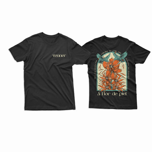 PLAYERA A FLOR DE PIEL